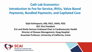 Cath Lab Economics: Fee for Service, RVUs, Value Based Payments