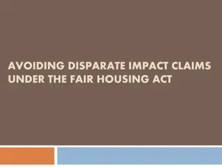 Disparate Impact Claims Under Fair Housing Act