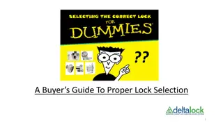 Buyer's Guide To Proper Lock Selection