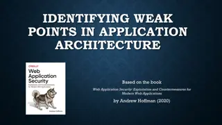 Identifying Weak Points in Application Architecture