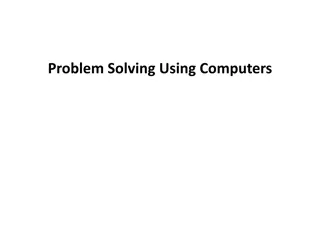Problem Solving Using Computers - Basics and Importance