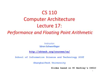 Performance and Floating Point Arithmetic in Computer Architecture