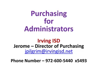 Irving ISD Purchasing Guidelines