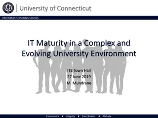 University of Connecticut IT Maturity Model