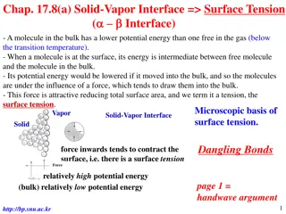 Surface Tension in Solid-Vapor Interface