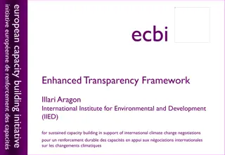 European Capacity Building Initiative for Climate Change Transparency
