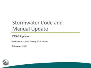 Stormwater Code and Manual Update - Clark County Public Works
