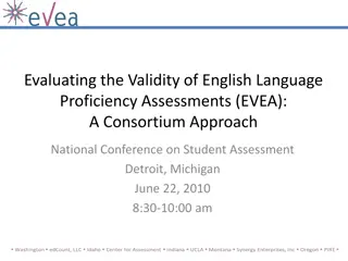 Evaluating the Validity of English Language Proficiency Assessments Consortium Approach