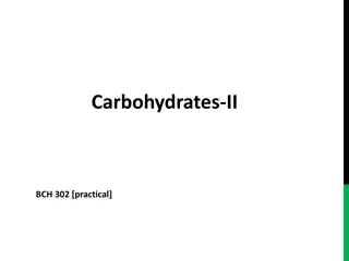Complex Carbohydrates and Hydrolysis