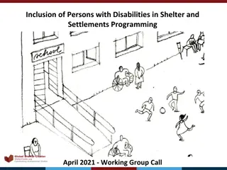 Inclusion of Persons with Disabilities in Shelter Programming - Global Initiatives