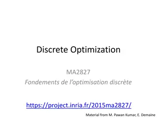 Foundations of Discrete Optimization