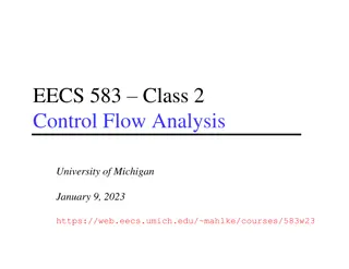 Control Flow Analysis at University of Michigan