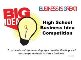High School Business Idea Competition for Entrepreneurship Promotion