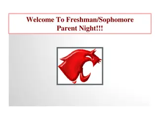 Freshman/Sophomore Parent Night Information
