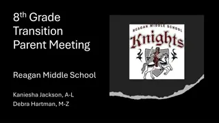 8th Grade Transition at Reagan Middle School