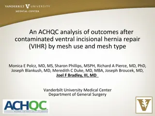 Analysis of Mesh Types in Contaminated Ventral Hernia Repair