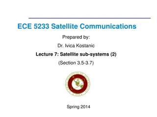 Satellite Communication Sub-systems Overview