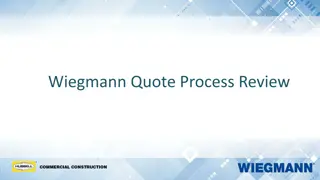Wiegmann Quotation Process Review