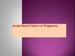 Overview of Acute Renal Failure in Pregnancy