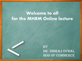 MHRM Online Lecture on Marketing & HR Management - Sem 5 & 6 Syllabus and Question Paper Format