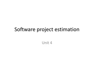 Software Project Estimation Fundamentals and Metrics