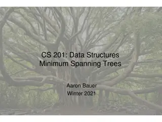 Minimum Spanning Trees in Data Structures