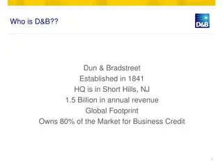 Insight into D&B: Established in 1841, Global Leader in Business Credit