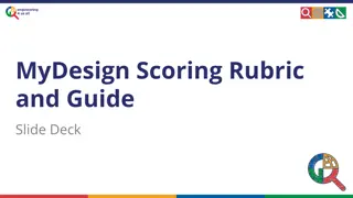Design Scoring Rubric and Guide Slide Deck