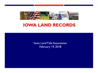 Iowa Land Records - Advancements and Accessibility