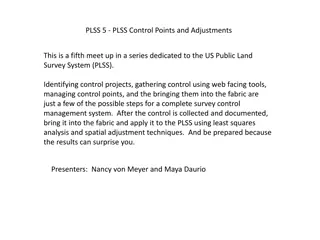 PLSS Control Points and Adjustments Meet-Up