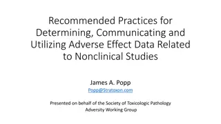 Best Practices for Adverse Effect Data