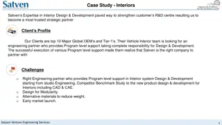 Satven's Expertise in Interior Design & Development for Global OEMs