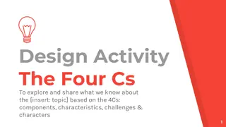 Design Activity: The Four Cs for Exploring Topics
