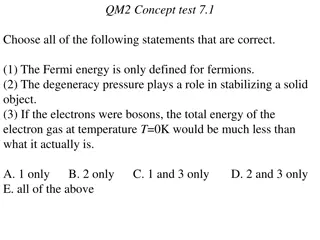 Quantum Mechanics Concept Tests