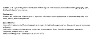 Aquatic Systems: Life Distribution Factors