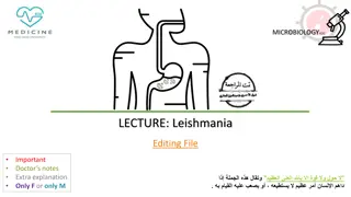 Leishmania Parasites and Diseases