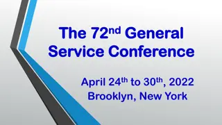 The 72nd Service Conference in Brooklyn, New York