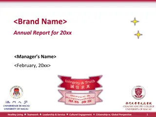 Annual Report Highlights - Healthy Living and Global Citizenship