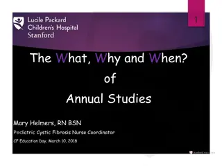 Annual Studies in Pediatric Cystic Fibrosis: Overview & Importance