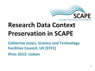 STFC Research Data Preservation in SCAPE