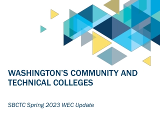 WASHINGTON’S COMMUNITY AND TECHNICAL COLLEGES