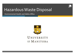 Hazardous Waste Disposal in Environmental Health and Safety Office