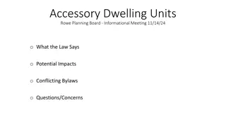 Accessory Dwelling Units & Rowe Planning Board: New Law Impacts