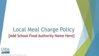 Local Meal Charge Policy and USDA Requirements