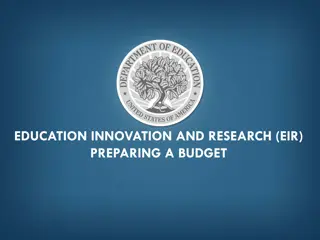 EIR Budget Preparation Guidelines
