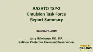 Asphalt Emulsion Treatments Development