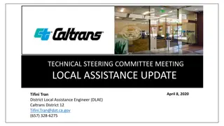 Technical Steering Committee Meeting Local Assistance Update