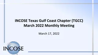 INCOSE Texas Gulf Coast Chapter March 2022 Meeting Highlights