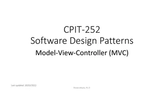Software Design Patterns: Model-View-Controller (MVC)