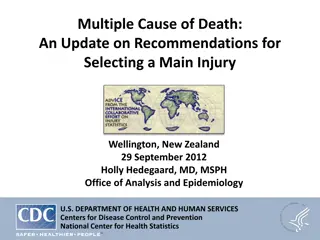 Update on Selecting Main Injury: Recommendations